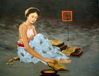Woman with Books